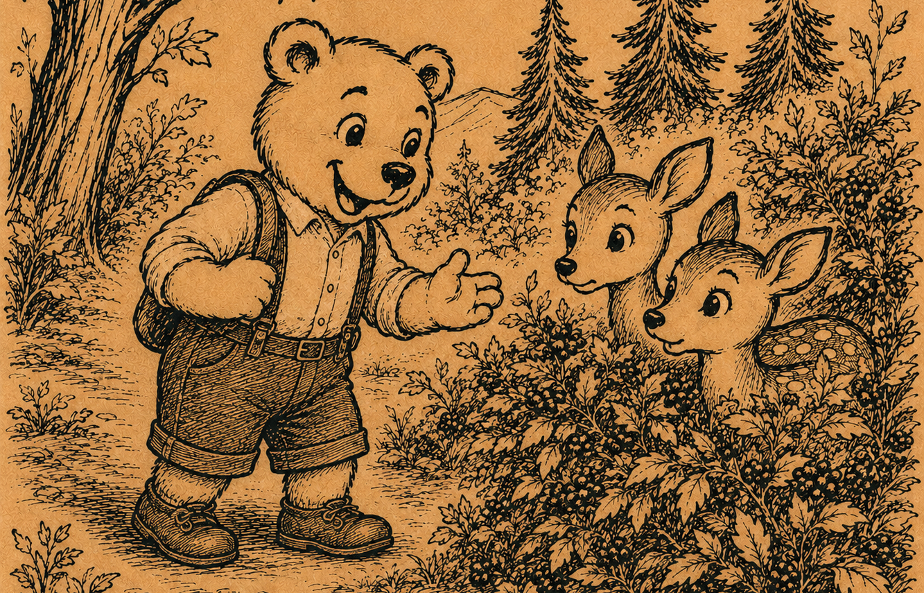 Little Charlie Bear and the Deer Children Get Lost