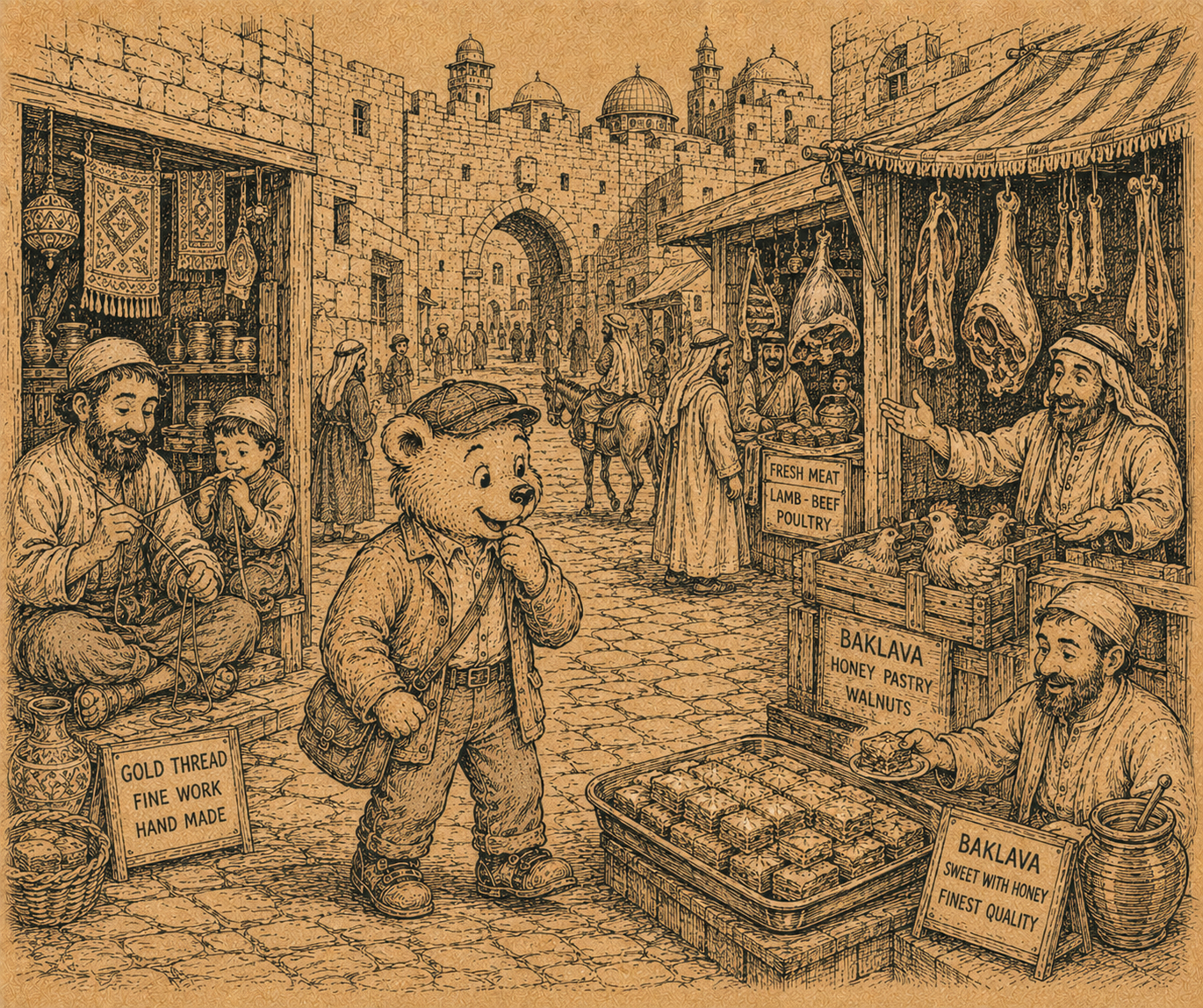 Charlie Bear Visits Jerusalem
