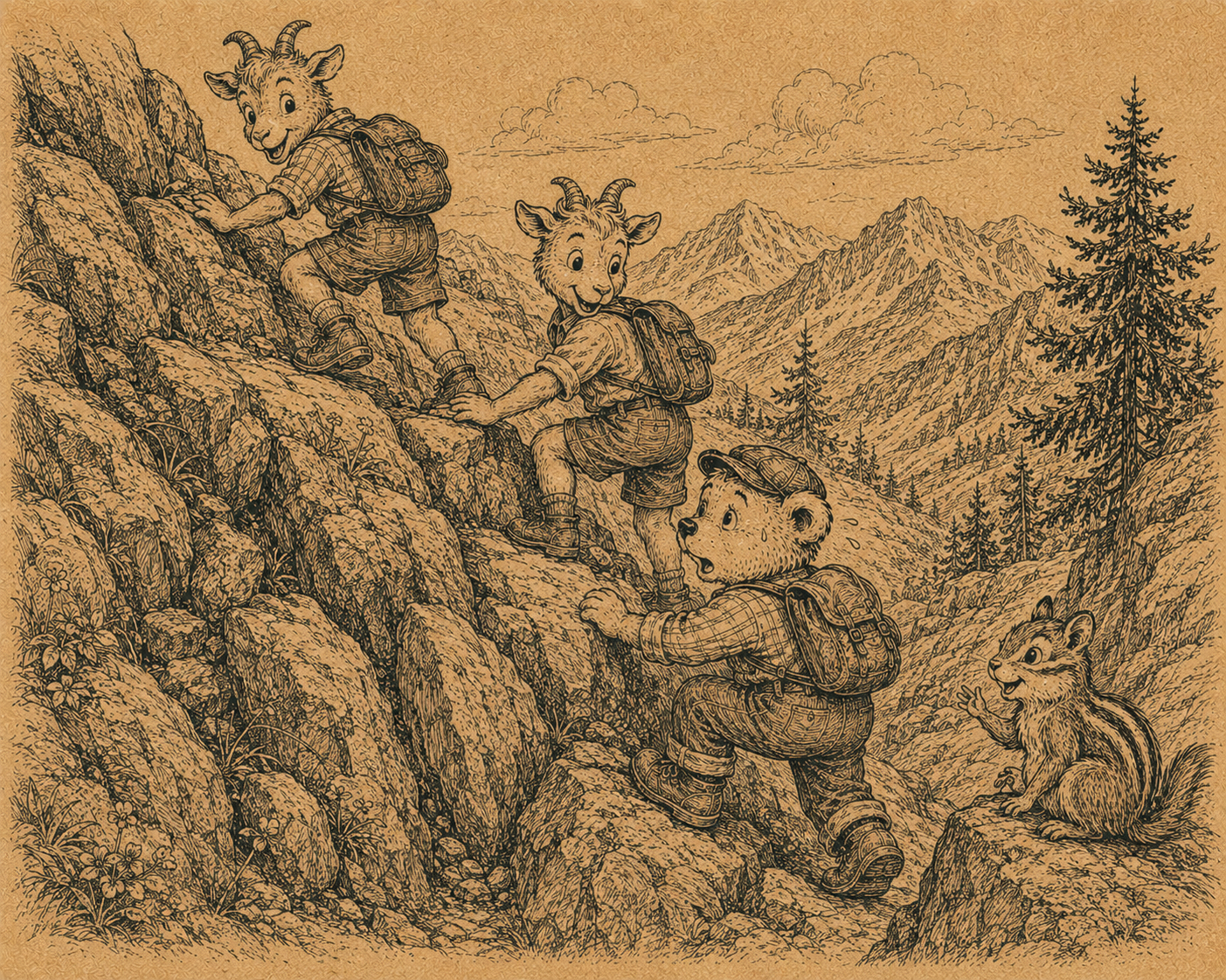 Little Charlie Bear Goes Mountain Climbing