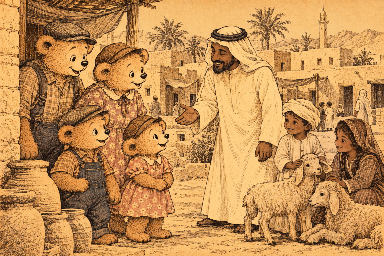 Charlie Bear Family Visit Arabia