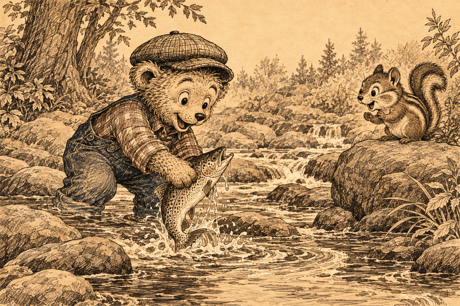 Little Charlie Bear Goes Fishing